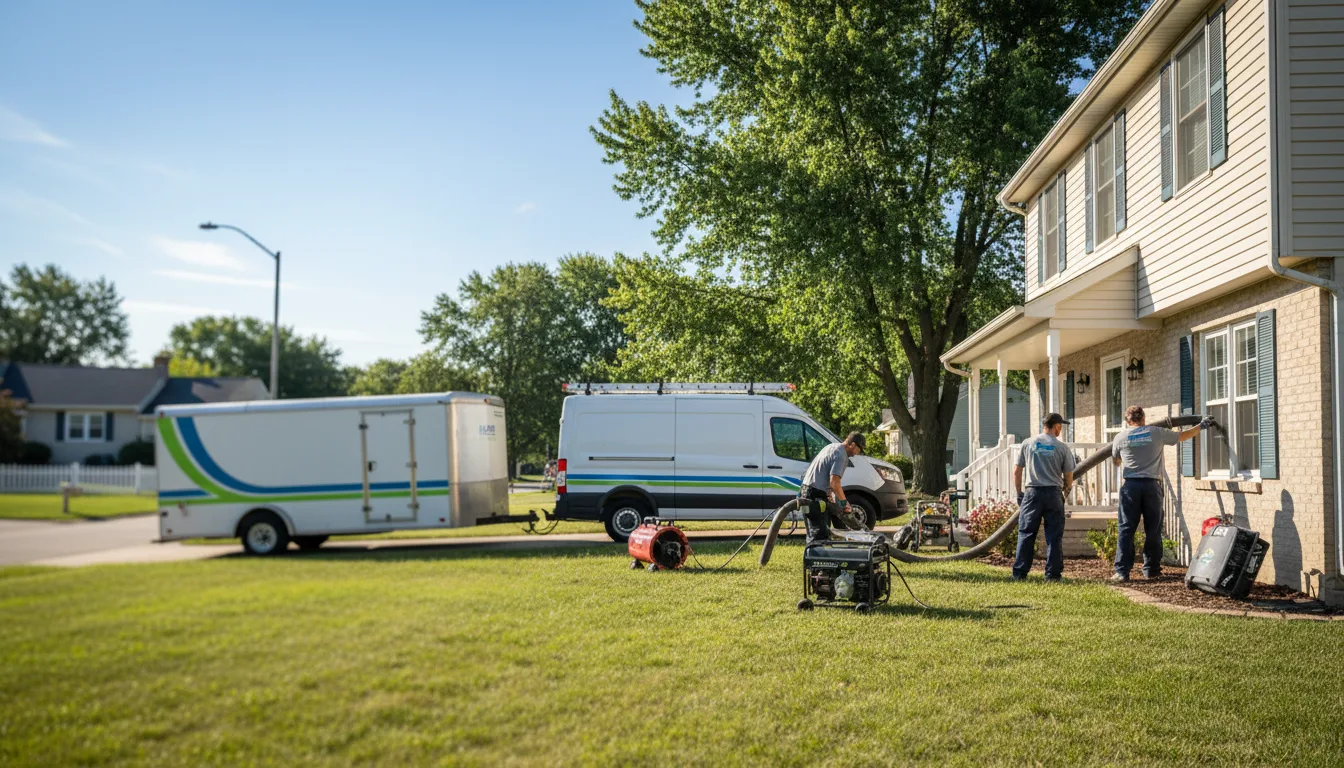 Flooded Basement Restoration And Cleanup With Repair in Bristow, IN near me